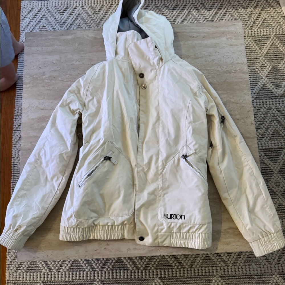 Burton Off-White Hooded Jacket